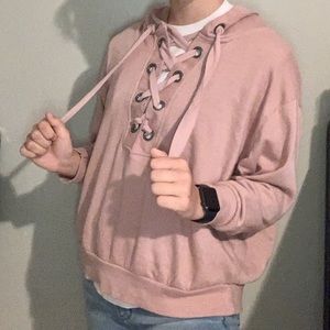 Pink hoodie
